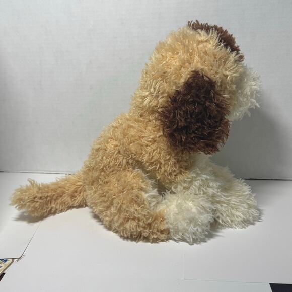 Douglas Cuddle Toys Spumoni Tri-Color labradoodle 16" Puppy Plush - Picture 6 of 10